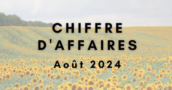 [Sondage] Votre chiffre d’affaires d'août 2024 par rapport à août 2023