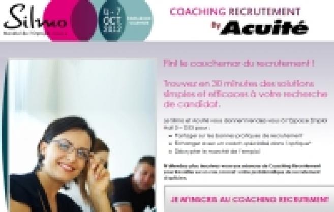 Au Silmo, Acuité vous aide à mieux recruter avec un coaching gratuit personnalisé. Les inscriptions sont ouvertes !