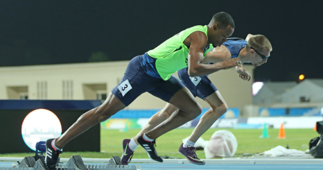 Timothée Adolphe, non-voyant, remporte une médaille d'argent au 400m