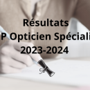 CQP Opticien Spécialisé 2023-2024: tous les résultats sur Acuité
